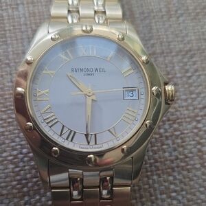 RAYMOND WEIL GENEVE Swiss Made 18 K Gold Plated Watch